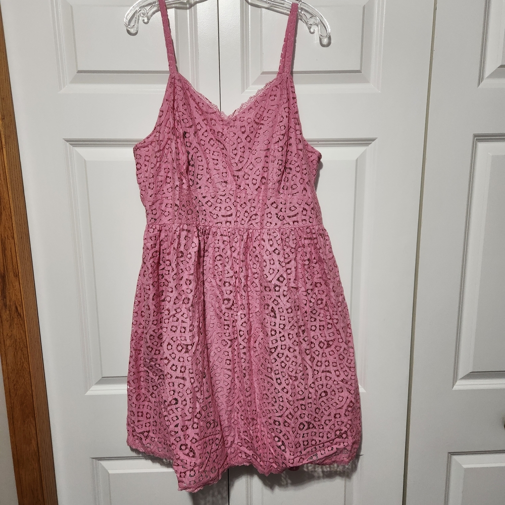 Ashley Nell Tipton Rose Lace Blouse